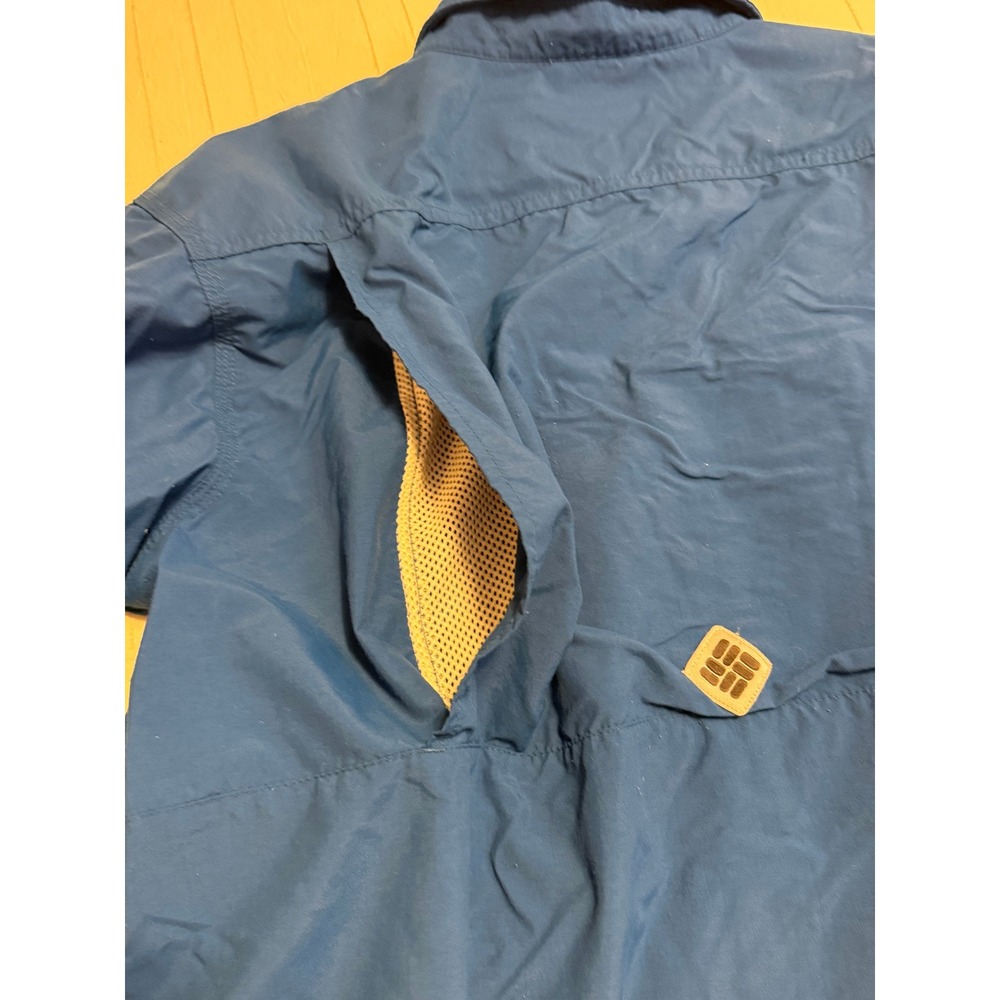 Columbia PFG Omni-Shield Vented Fishing Shirt Blue Long Sleeve Men's Large - Picture 3 of 9